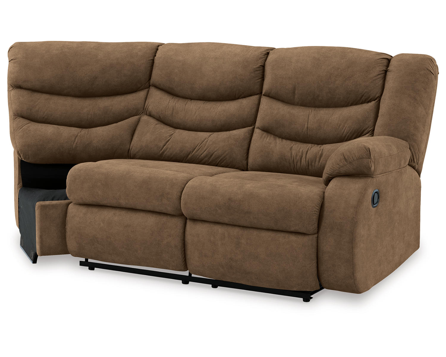 Partymate Right-Arm Facing Reclining Loveseat with Half Wedge