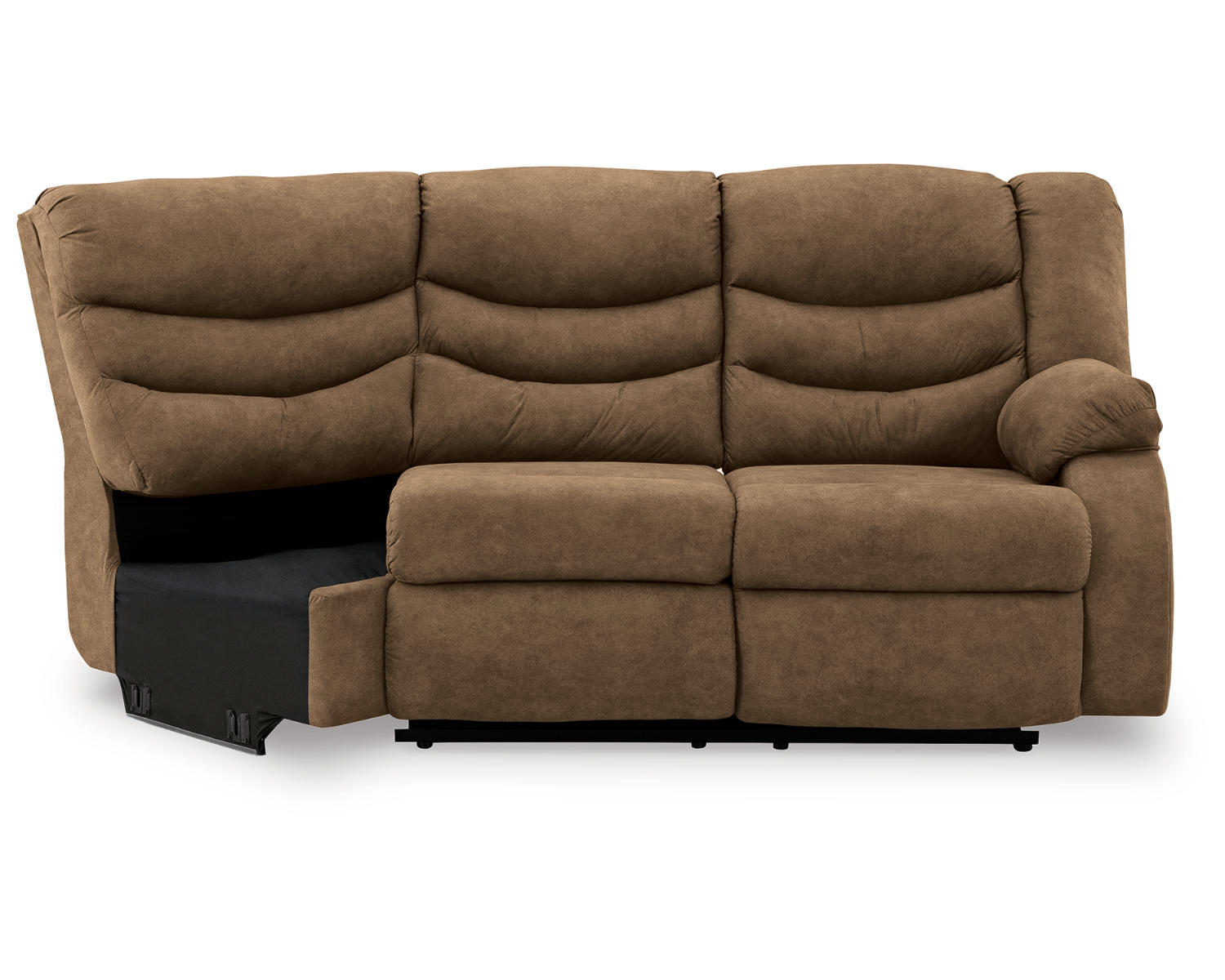 Partymate Right-Arm Facing Reclining Loveseat with Half Wedge