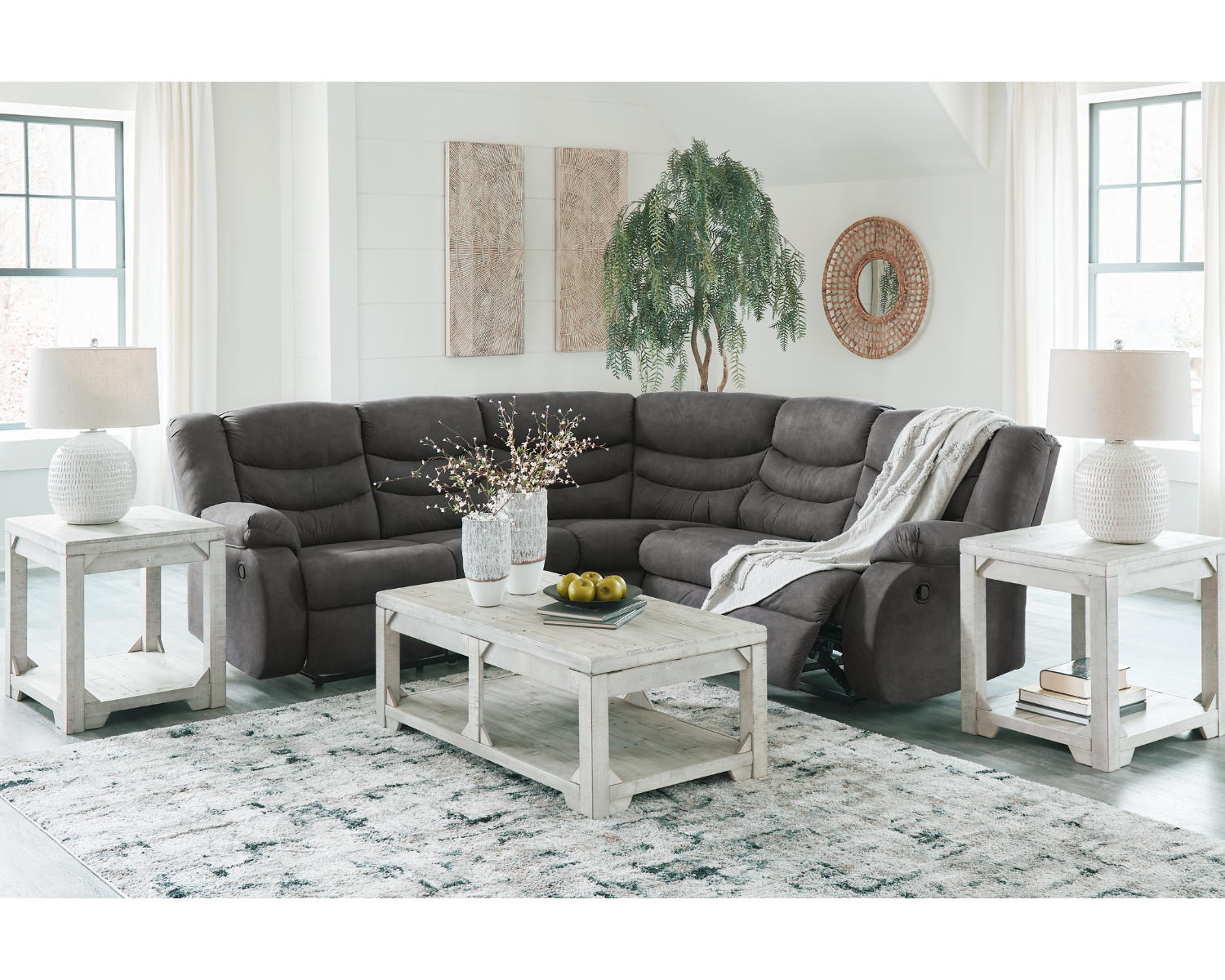 Partymate 2-Piece Reclining Sectional
