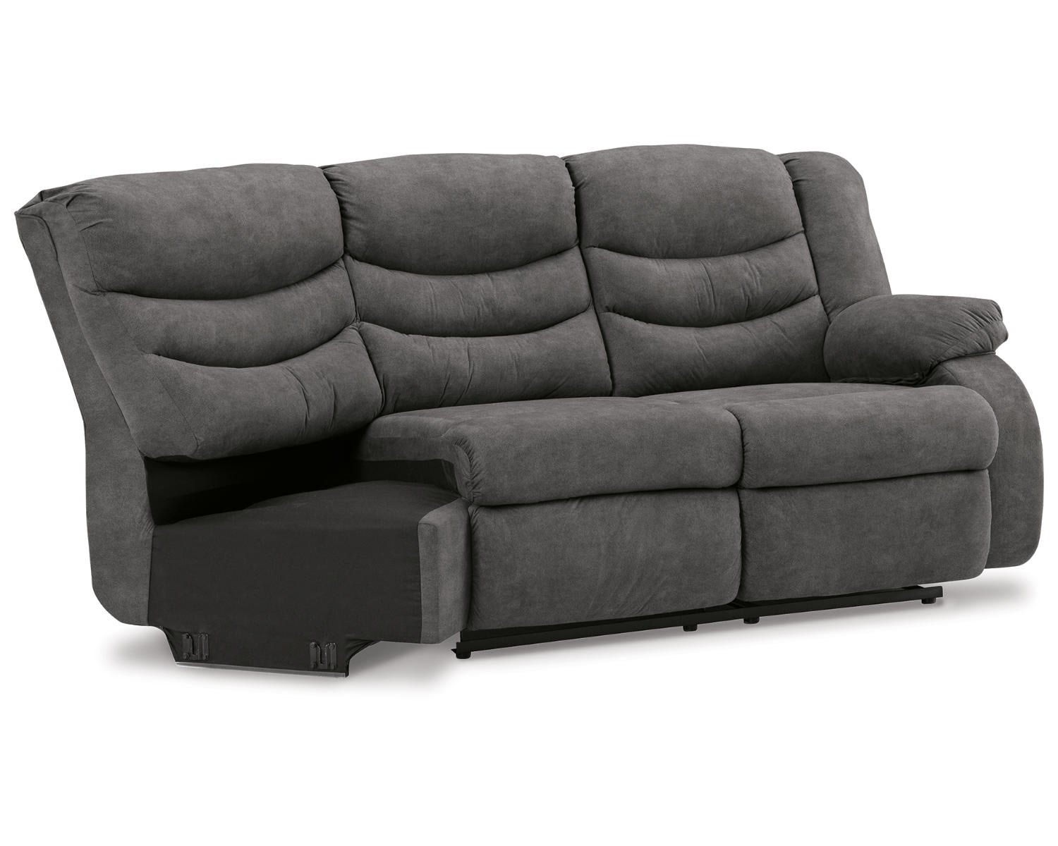 Partymate Right-Arm Facing Reclining Loveseat with Half Wedge
