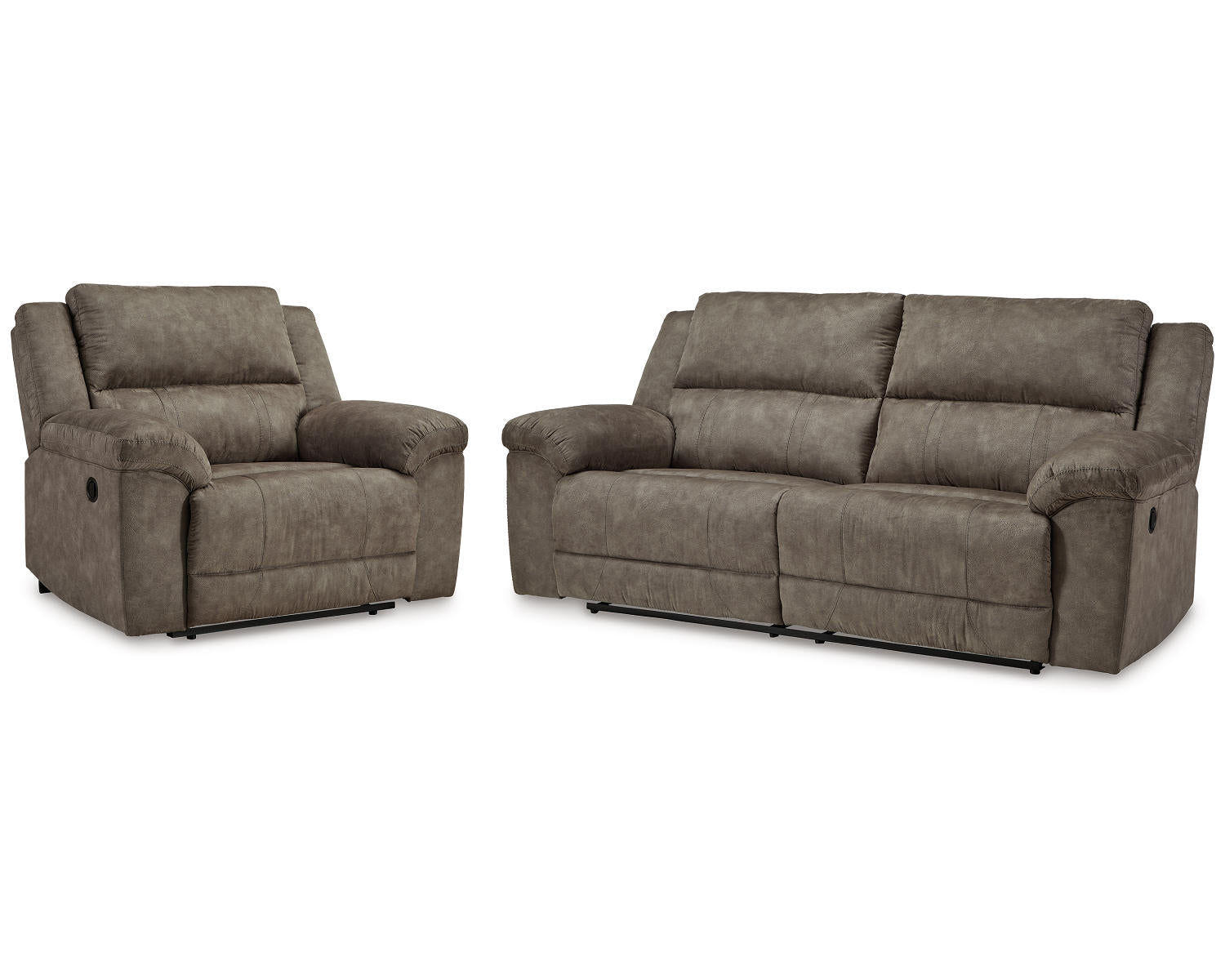 Laresview Reclining Sofa and Oversized Recliner