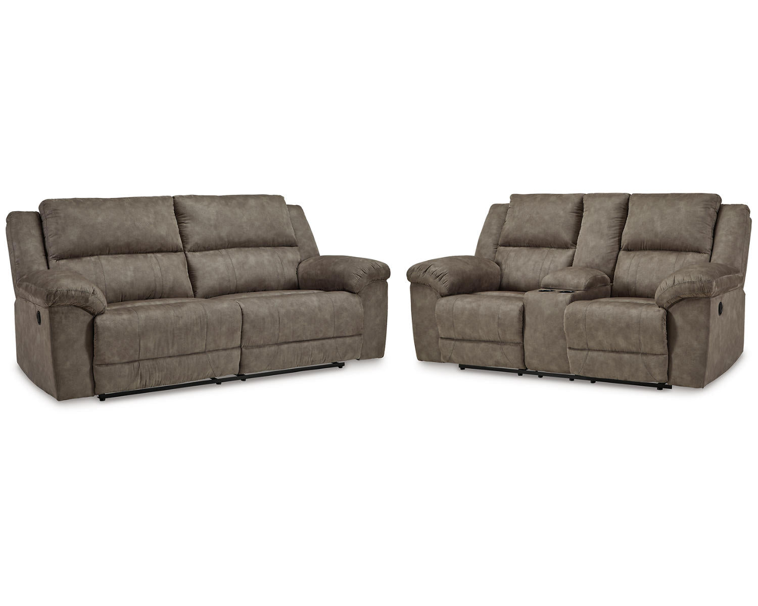 Laresview Reclining Sofa and Loveseat