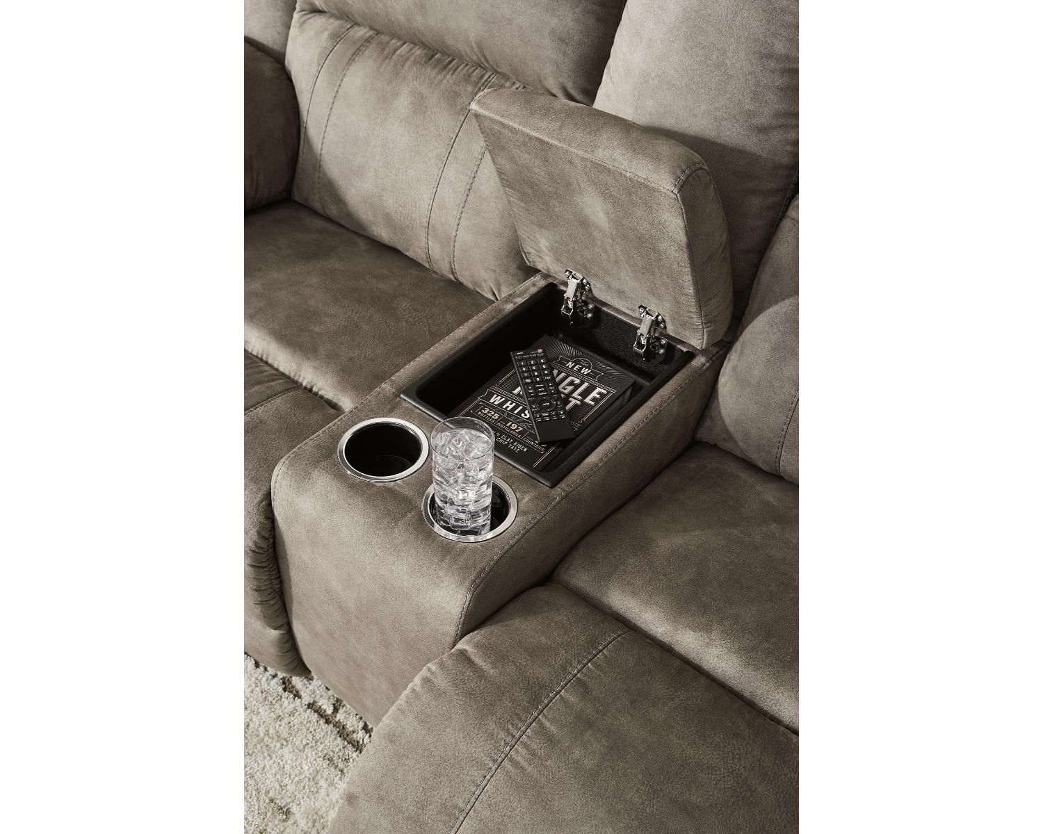 Laresview Reclining Loveseat with Console