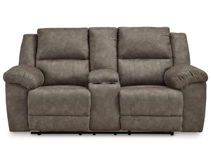 Loveseat reclinable Laresview con consola