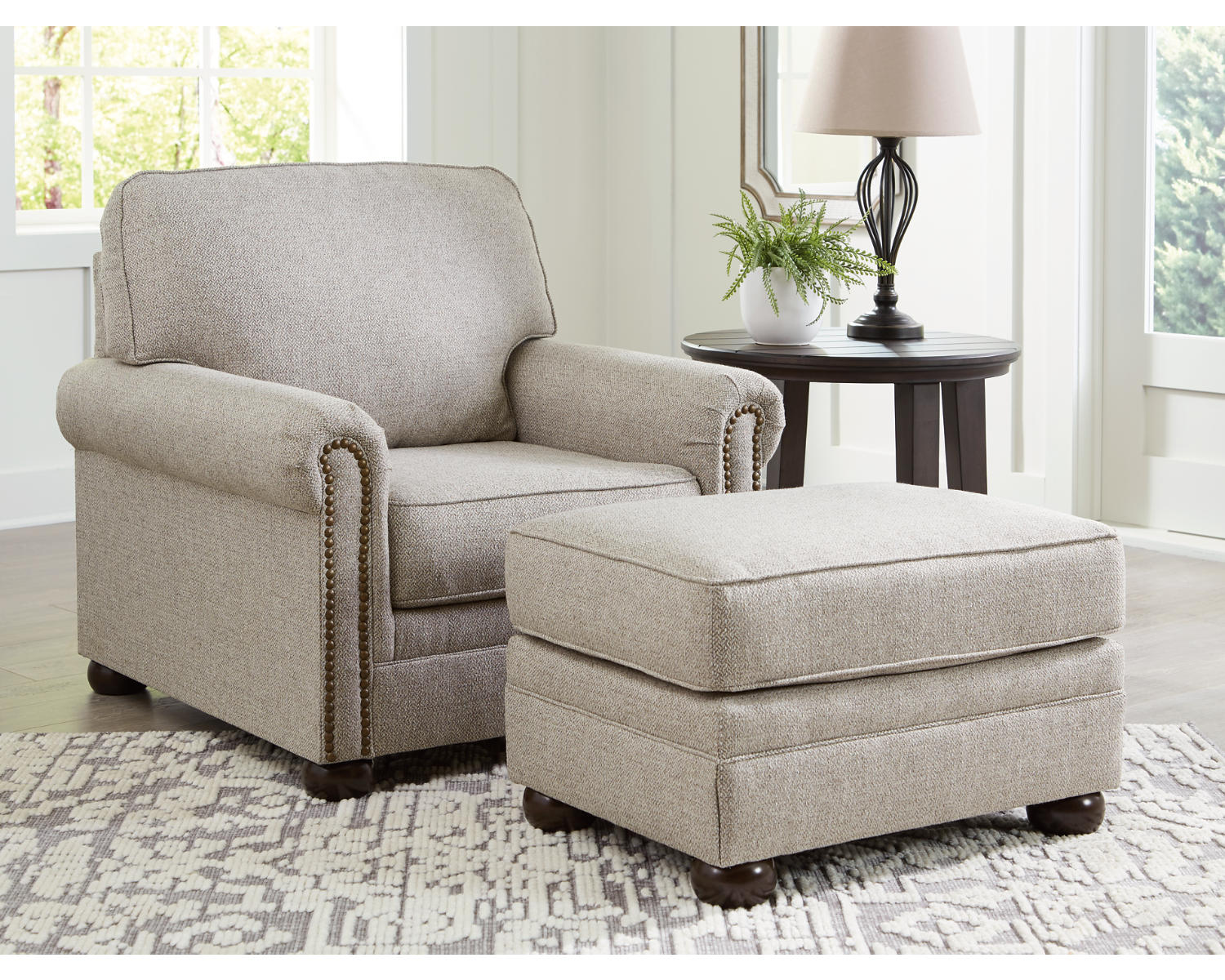 Gaelon Chair and Ottoman