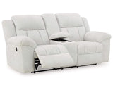 Loveseat reclinable Frohn con consola