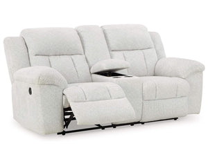 Loveseat reclinable Frohn con consola