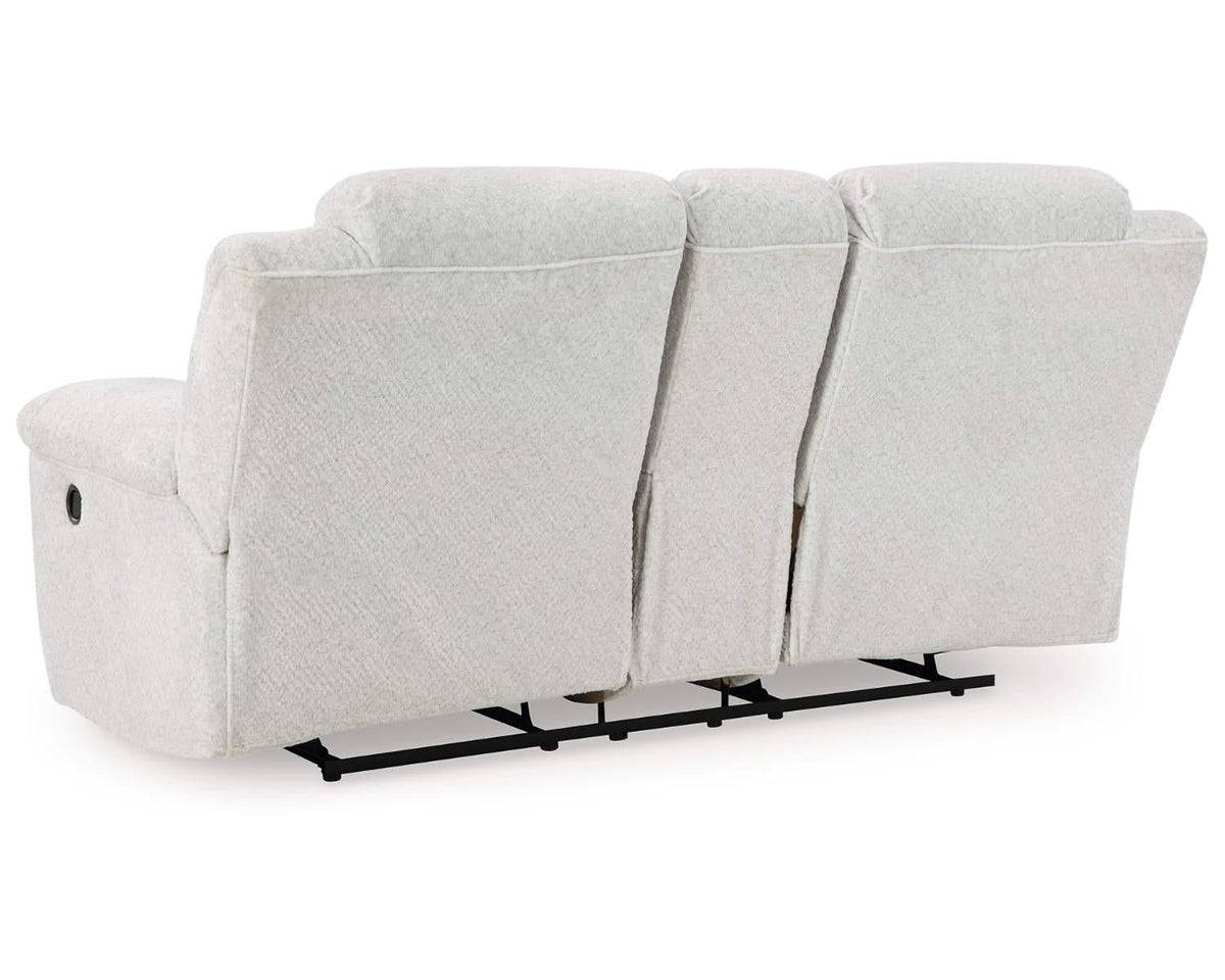 Loveseat reclinable Frohn con consola