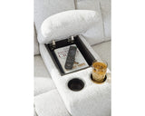Loveseat reclinable Frohn con consola