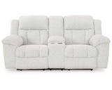 Loveseat reclinable Frohn con consola