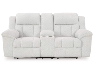 Loveseat reclinable Frohn con consola