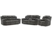 Frohn Reclining Sofa, Loveseat and Recliner
