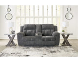 Loveseat reclinable Frohn con consola