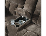 Loveseat reclinable Frohn con consola