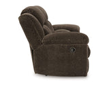 Loveseat reclinable Frohn con consola