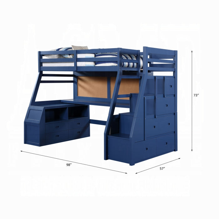 Jason II Twin Loft Bed W/Storage