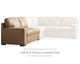 Loveseat Bandon con brazo izquierdo