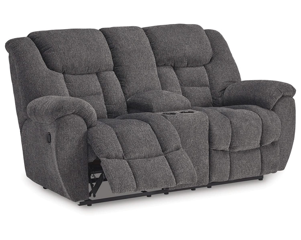 Loveseat reclinable Foreside con consola