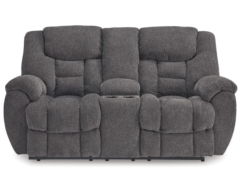 Loveseat reclinable Foreside con consola