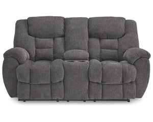 Loveseat reclinable Foreside con consola