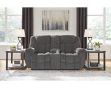 Loveseat reclinable Foreside con consola