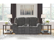 Foreside Reclining Loveseat with Console