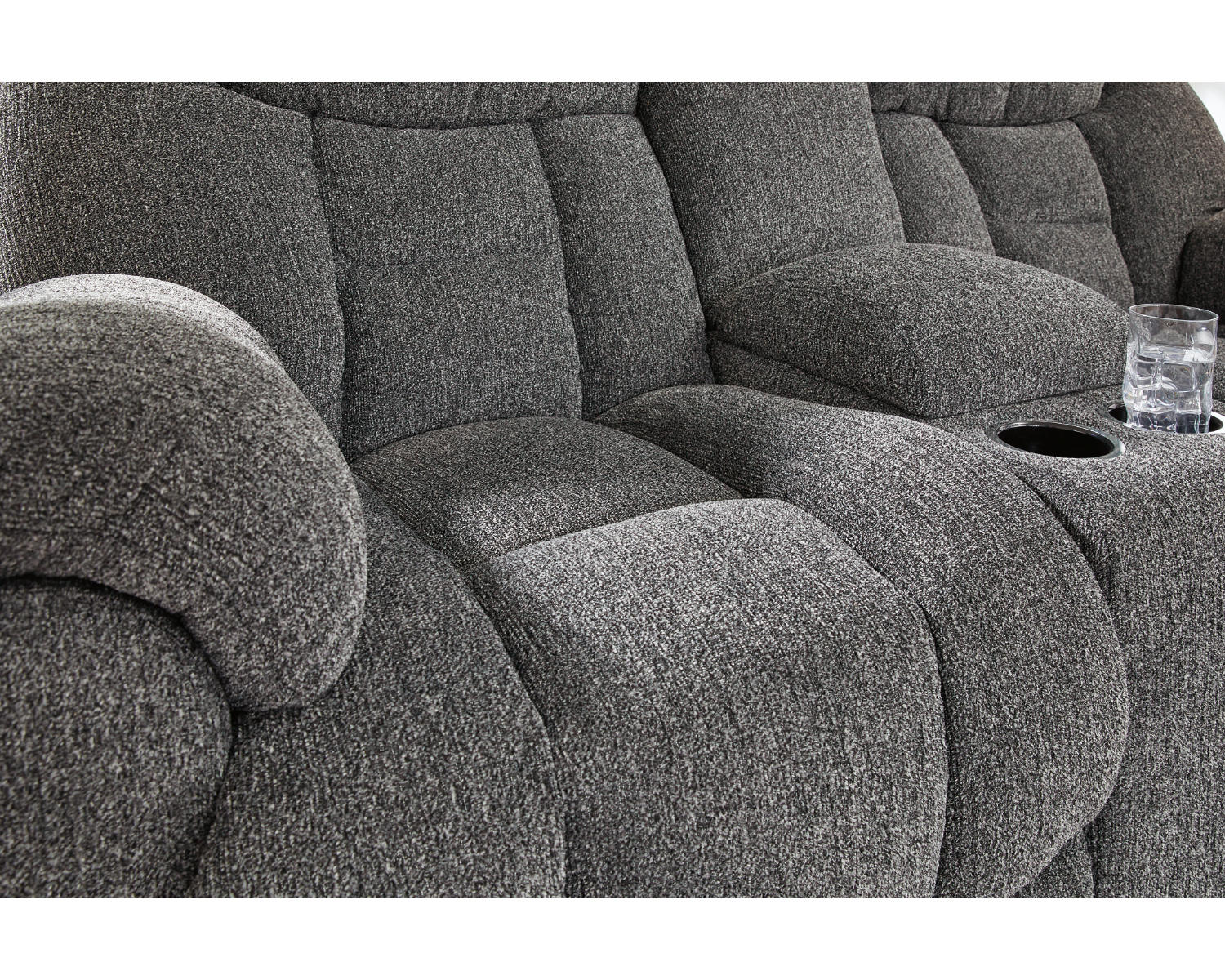 Foreside Reclining Loveseat with Console