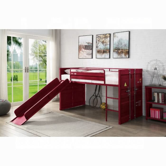 Cargo Twin Loft Bed W/Slide