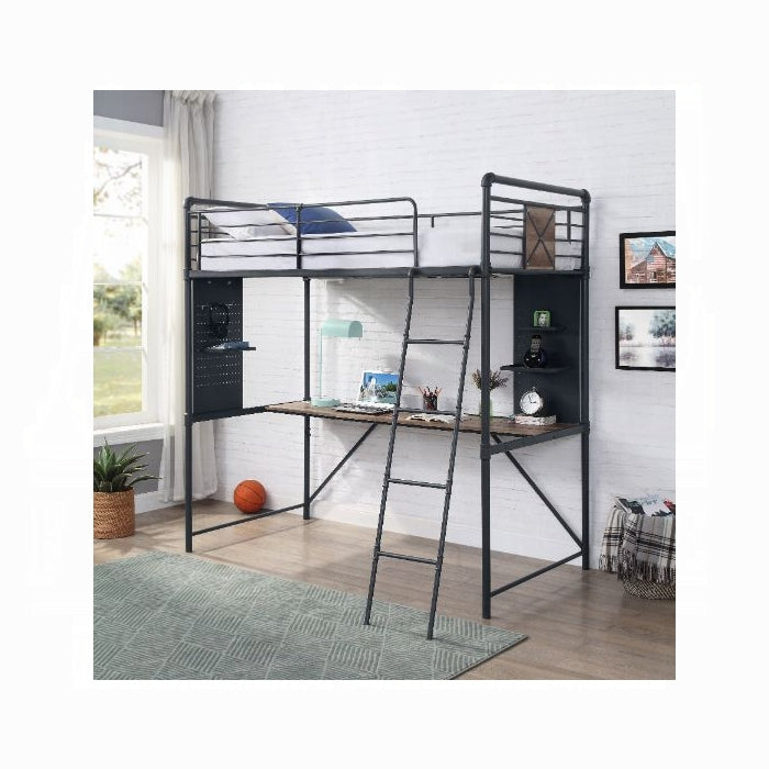 Cordelia Twin Loft Bed W/Desk