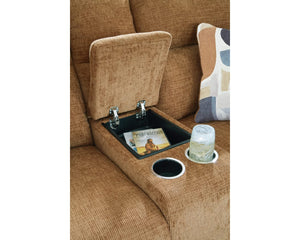 Loveseat reclinable Kanlow con consola