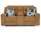 Loveseat reclinable Kanlow con consola