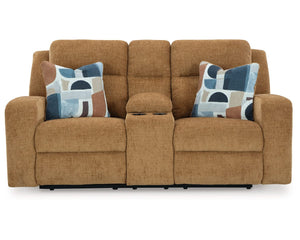 Loveseat reclinable Kanlow con consola