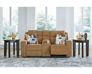Loveseat reclinable Kanlow con consola