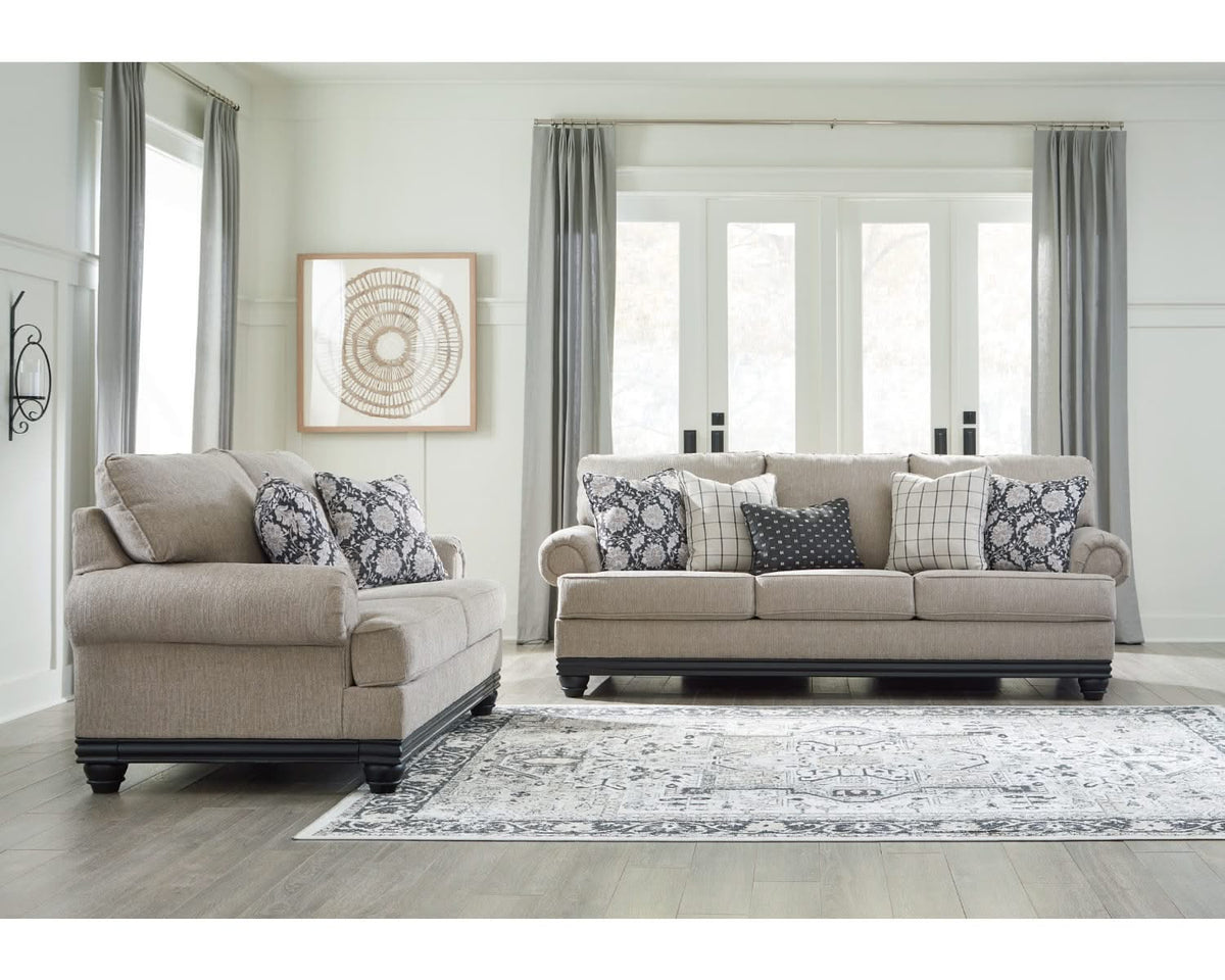 Elbiani Sofa, Loveseat, Oversized Chair and Ottoman