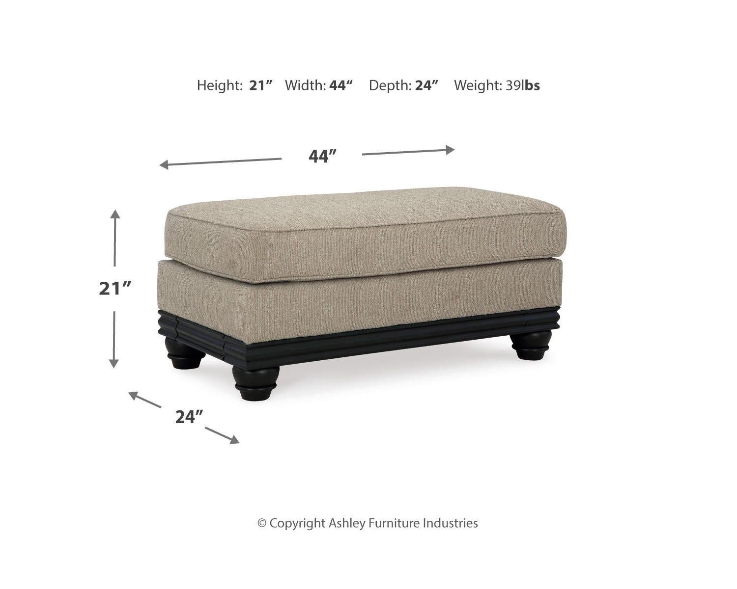 Elbiani Oversized Chair and Ottoman