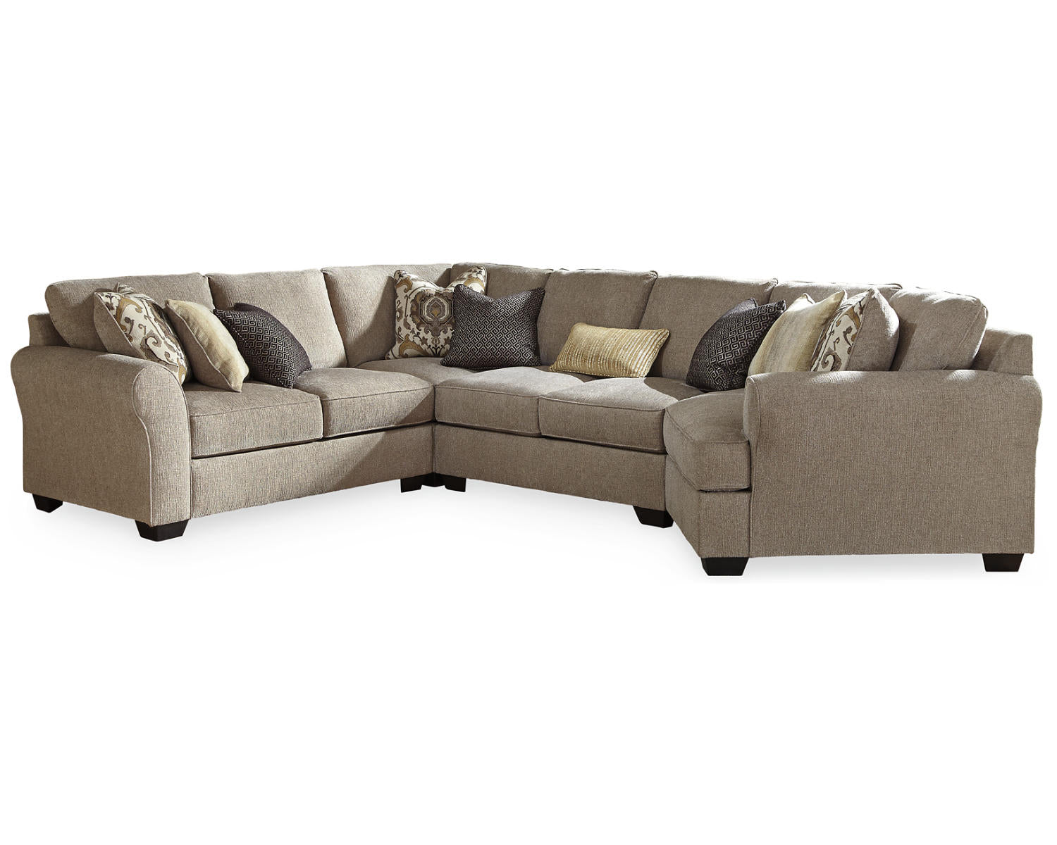 Pantomine 4-Piece Sectional with Cuddler
