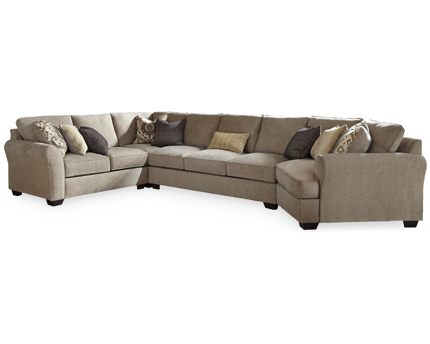 Pantomine 4-Piece Sectional with Cuddler