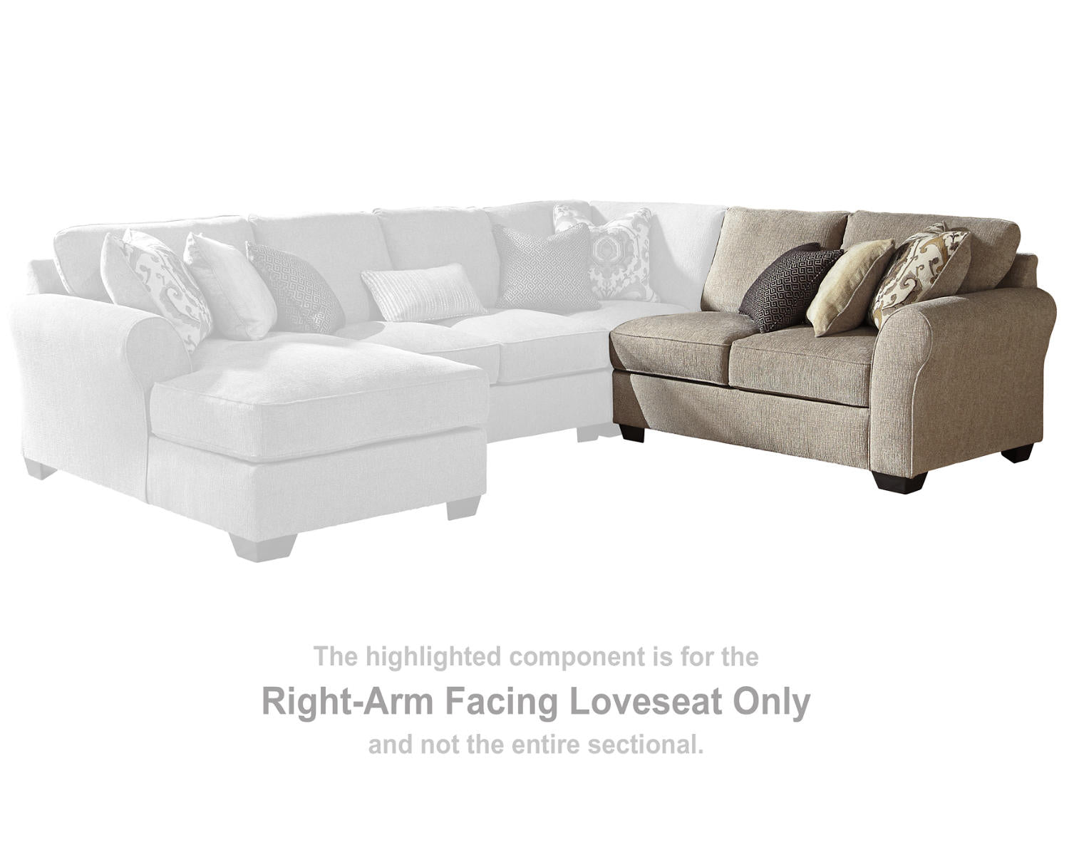 Pantomine Right-Arm Facing Loveseat