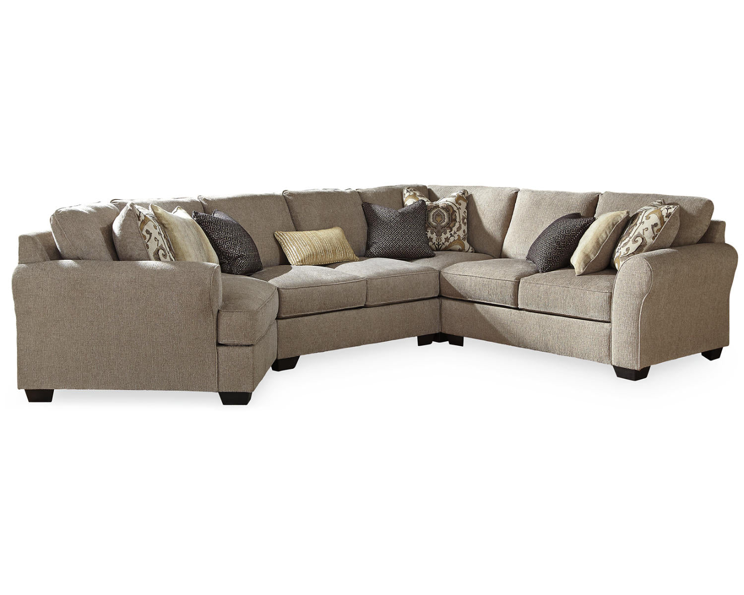 Pantomine 4-Piece Sectional with Cuddler