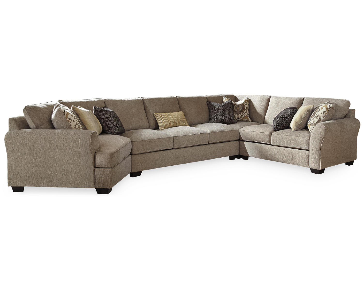 Pantomine 4-Piece Sectional with Cuddler