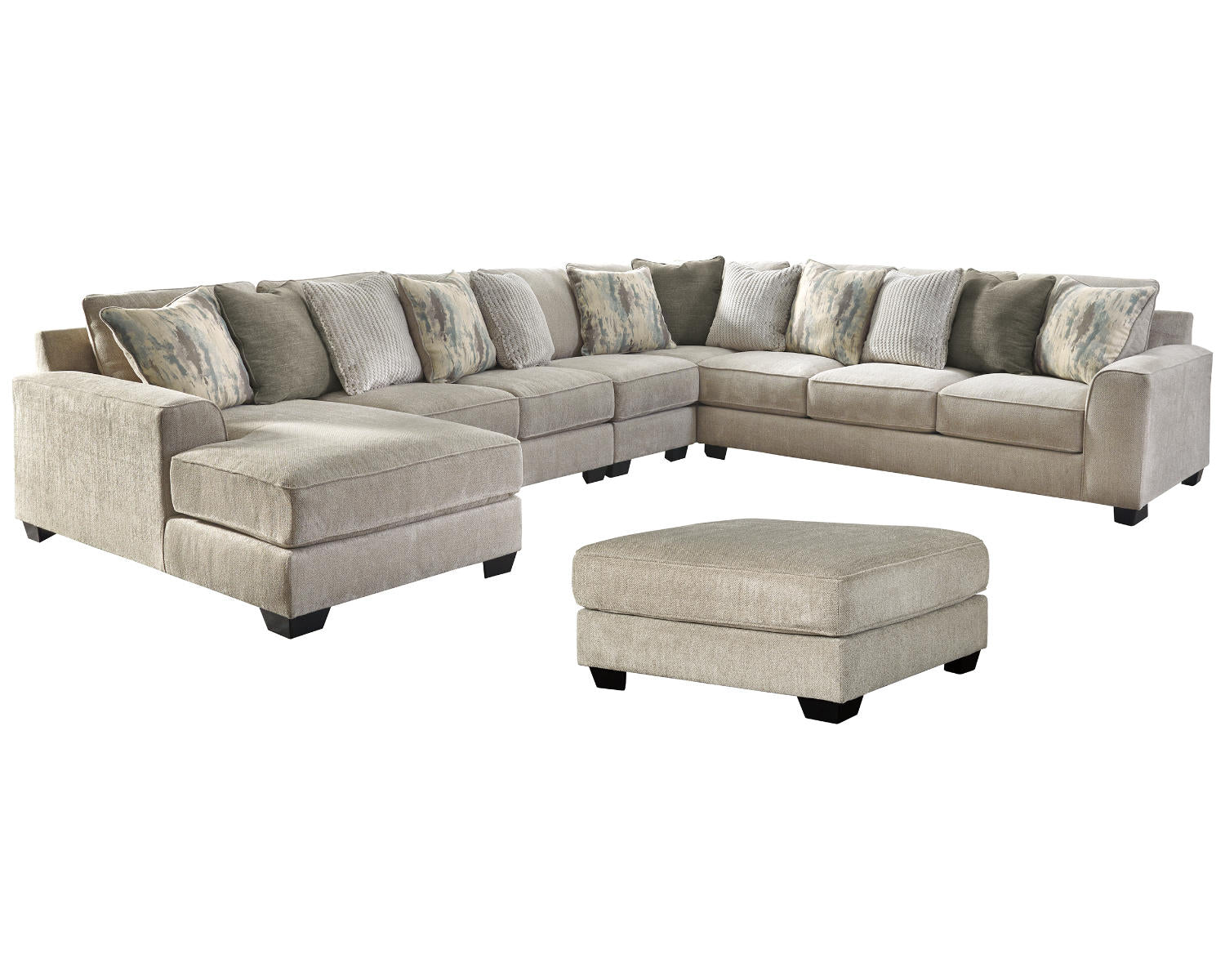 Ardsley 5-Piece Sectional with Ottoman
