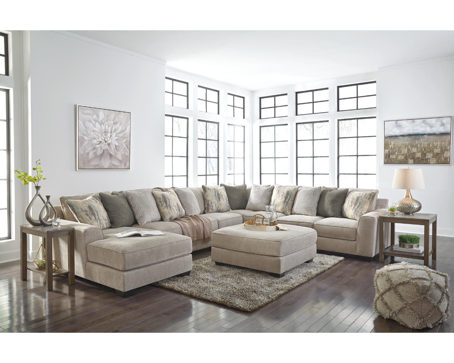 Ardsley 5-Piece Sectional with Ottoman