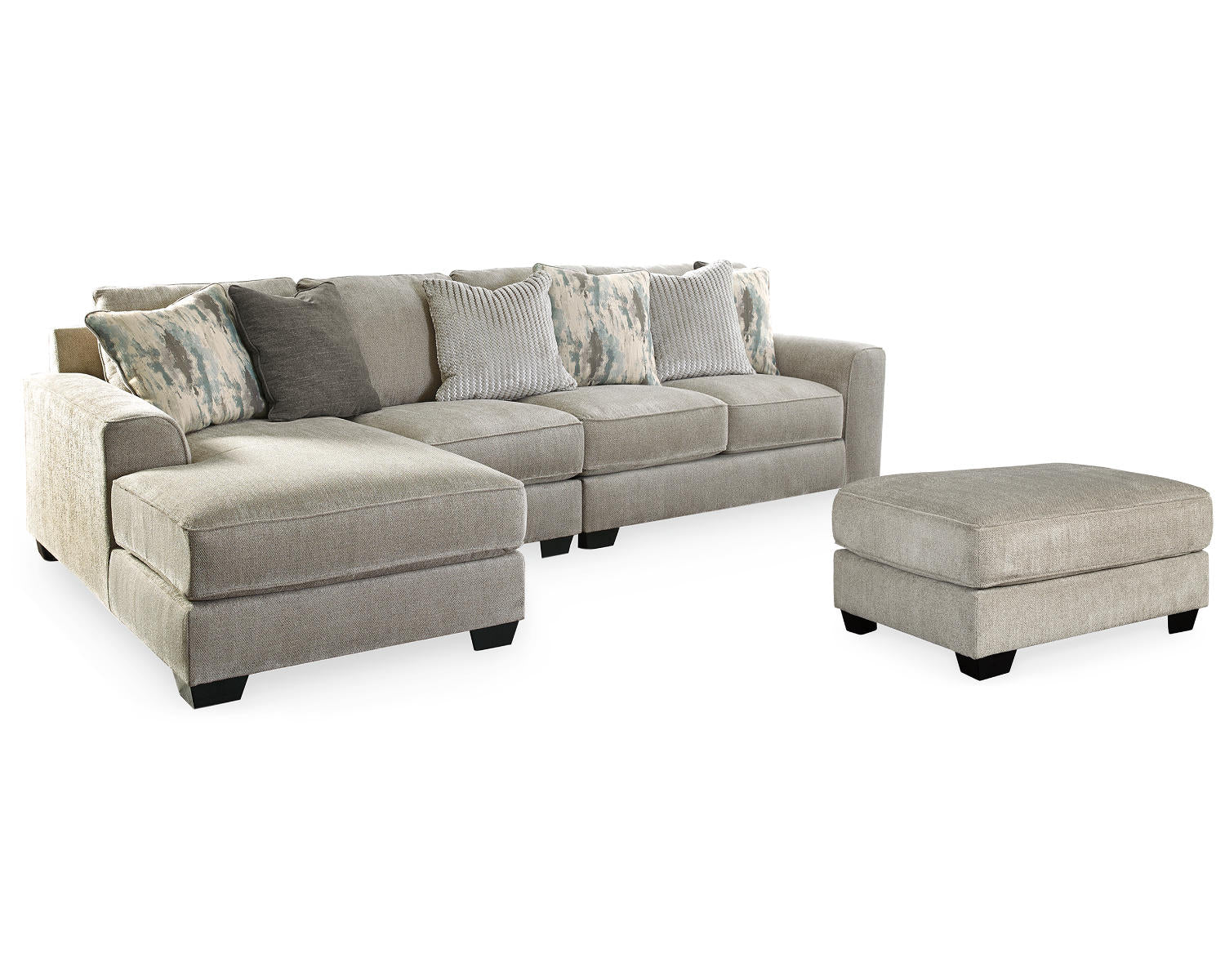 Ardsley 3-Piece Sectional and Ottoman