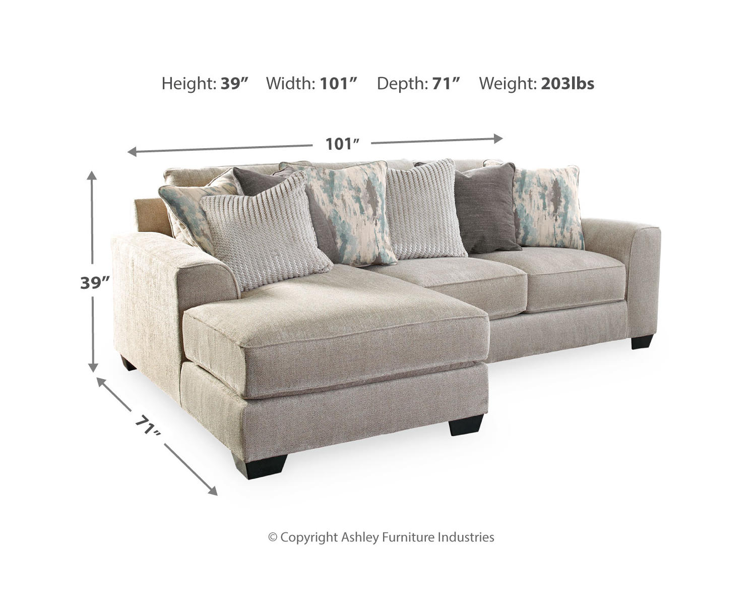 Ardsley 2-Piece Sectional with Chaise