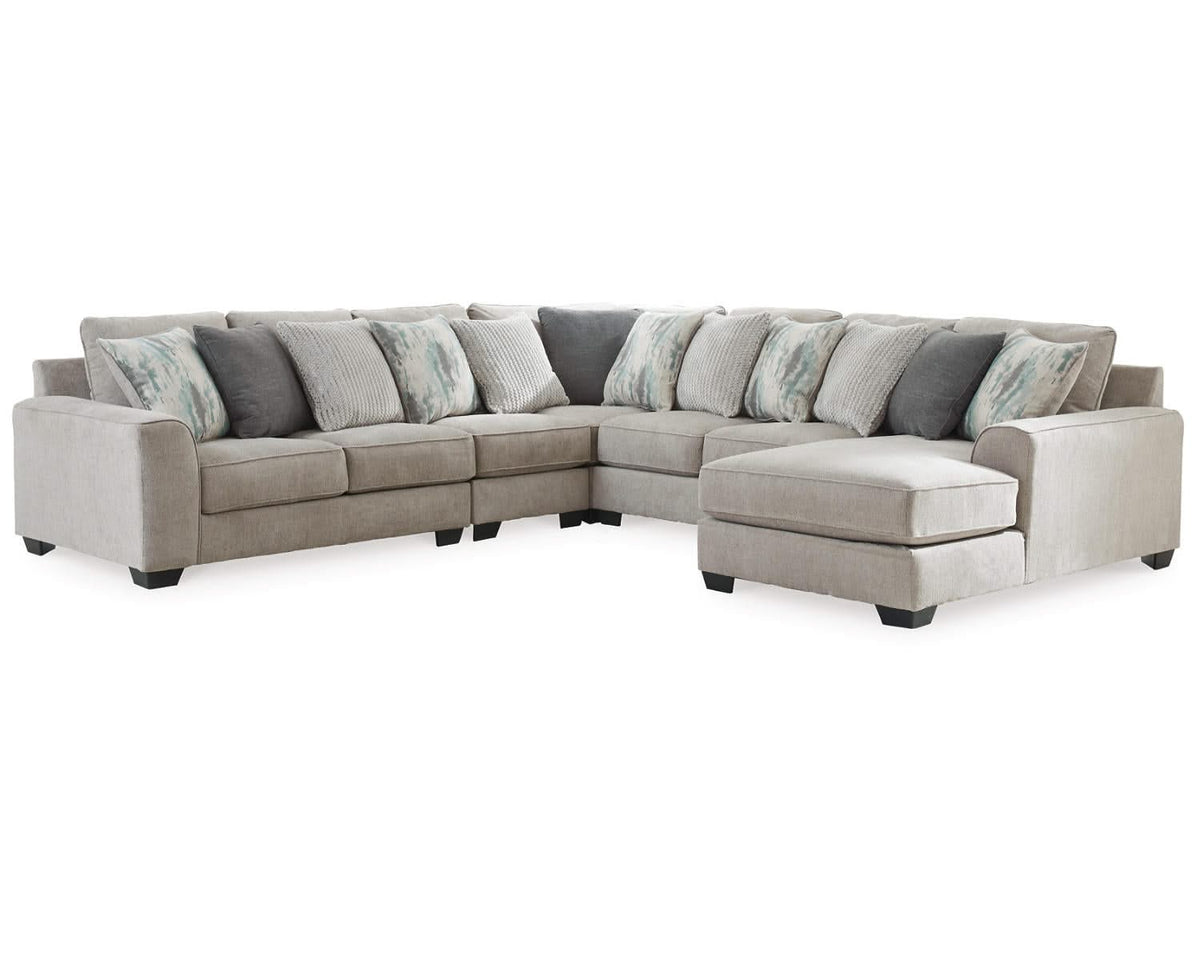 Seccional Ardsley de 5 piezas con chaise longue