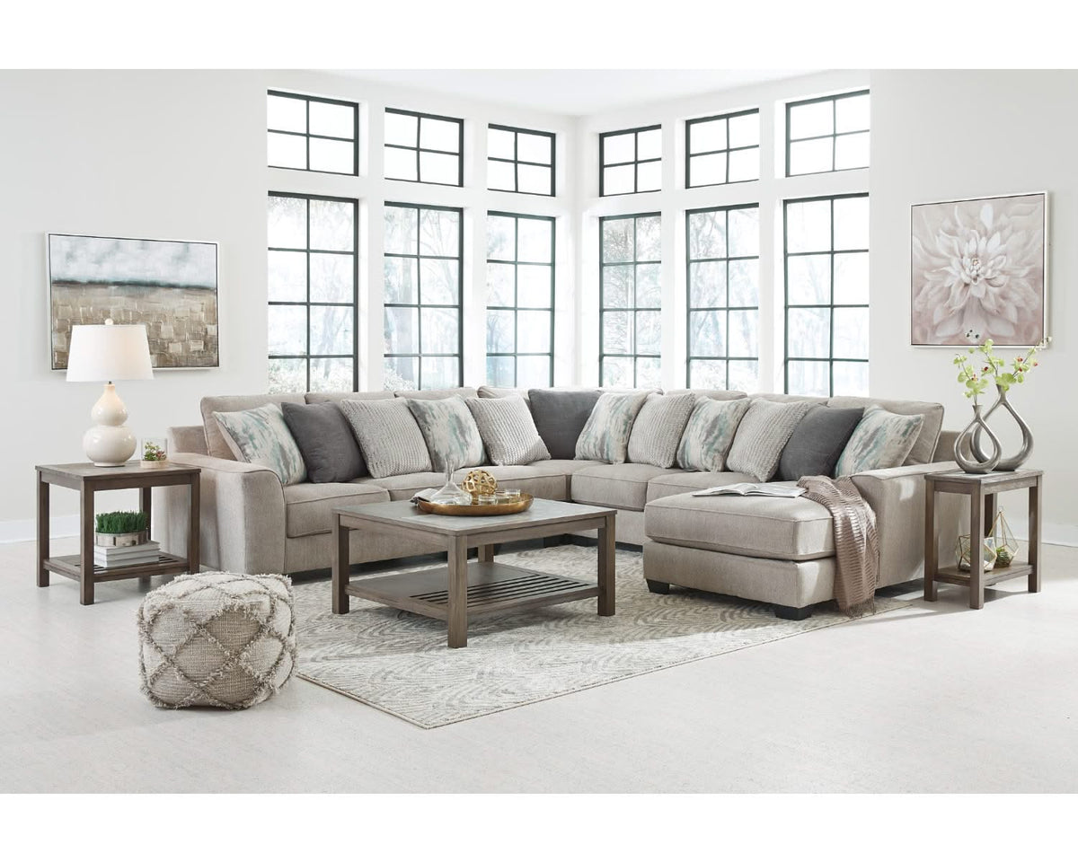Seccional Ardsley de 5 piezas con chaise longue