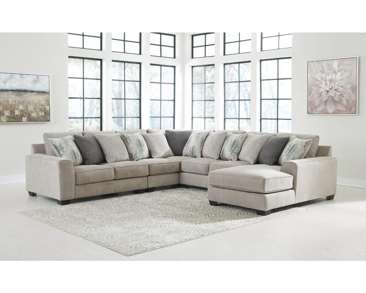 Seccional Ardsley de 5 piezas con chaise longue
