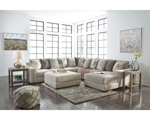 Seccional Ardsley de 4 piezas con chaise longue