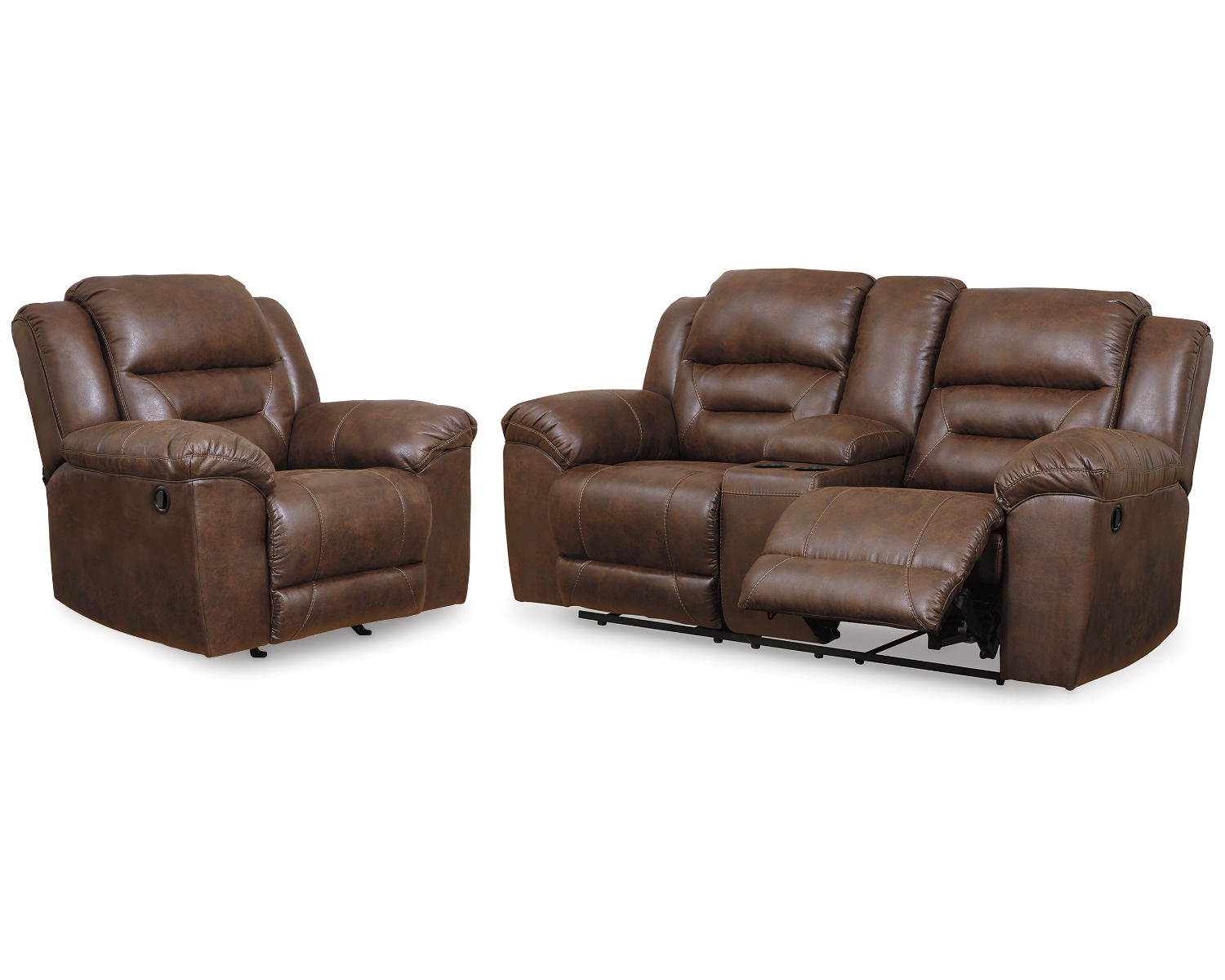 Stoneland Reclining Loveseat and Recliner