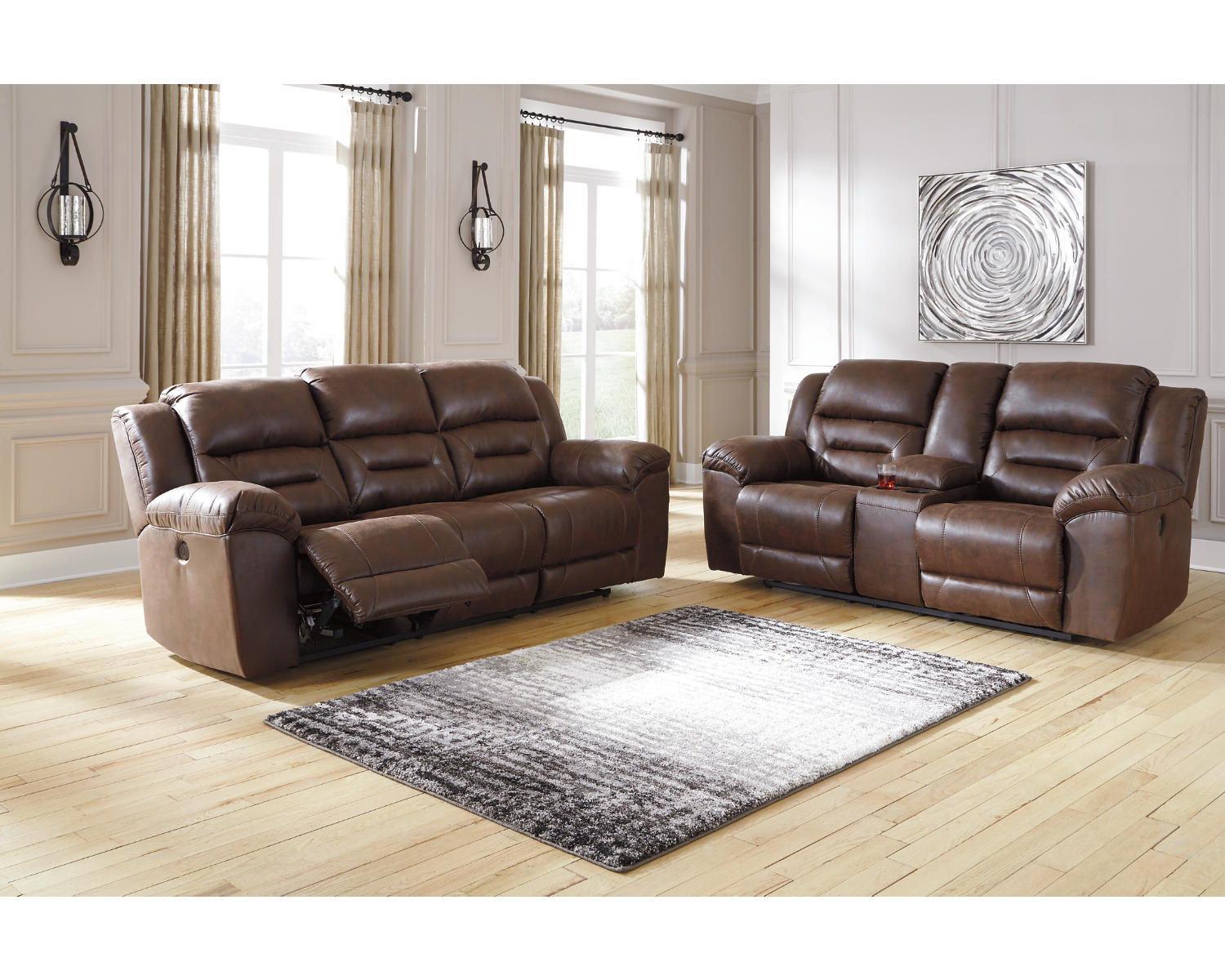 Stoneland Reclining Loveseat with Console